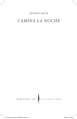 camina la noche