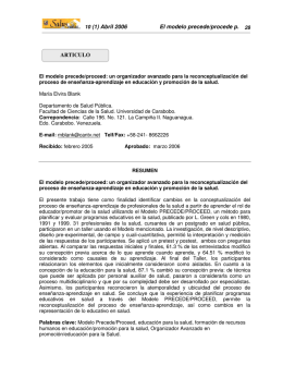 El modelo precede/proceed