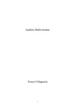 Apuntes de Análisis multivariante