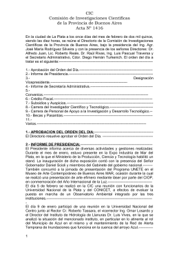 CIC Comisión de Investigaciones Científicas de la Provincia de