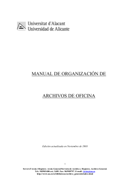 manual de organización de archivos de oficina
