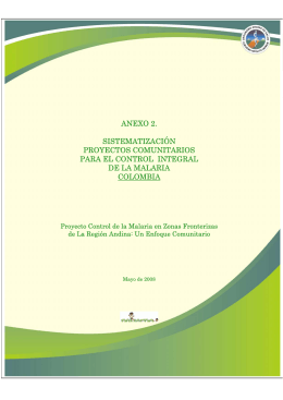 anexo 2. sistematización proyectos comunitarios para el control