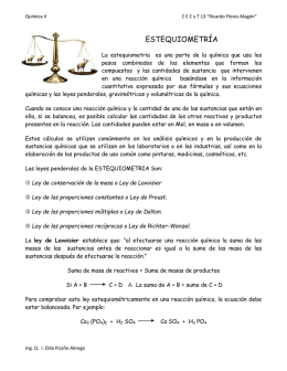 ESTEQUIOMETRÍA - Repositorio Digital