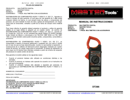 MANUAL DE INSTRUCCIONES DT266