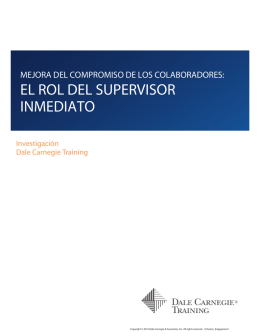 el rol del supervisor inmediato