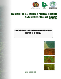 inventario forestal nacional y programa de control de los