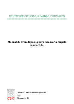Manual de Procedimiento para escanear a carpeta compartida.