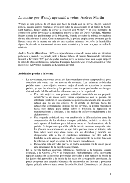 La noche que Wendy aprendió a volar, Andreu Martín
