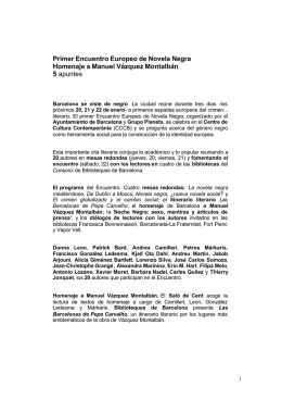 Primer Encuentro Europeo de Novela Negra