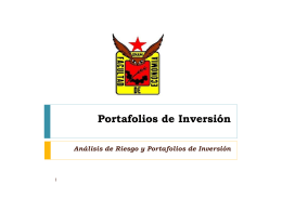 Portafolios de Inversión
