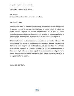 OBJETIVO INTRODUCCIÓN. La evolución humana (u hominización