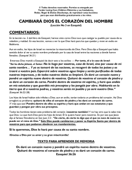 cambiará dios el corazón del hombre