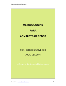 Metodología para administrar redes