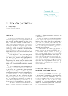 Nutrición parenteral
