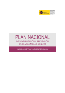 Plan Nacional de sensibilización y prevención de violencia de género