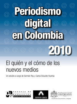 Periodismo digital en Colombia 2010
