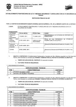 Page 1 Instituto Nacional Penitenciario y Carcelario — INPEC