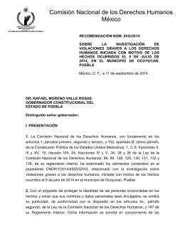 Comisión Nacional de los Derechos Humanos México