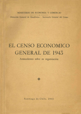 EL CENSO ECONOMICO GENERAL DE 1943