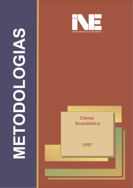 Censo Económico 1997 - Instituto Nacional de Estadística