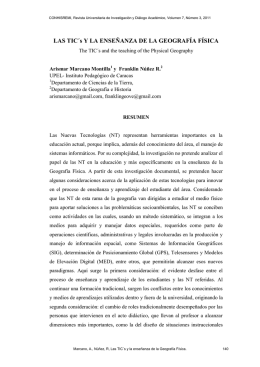 Las TIC´sy la enseñanza de la Geografía Física