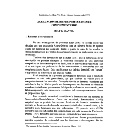 agregación de bienes perfectamente complementarios