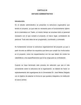 CAPITULO III ESTUDIO ADMINISTRATIVO Introducción. En el