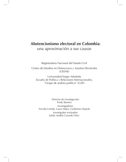 Abstencionismo electoral en Colombia