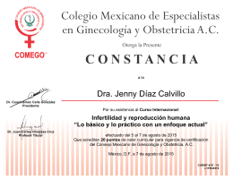 Dra. Jenny Díaz Calvillo