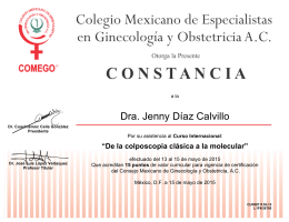 Dra. Jenny Díaz Calvillo