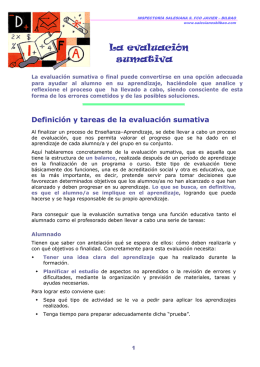 La evaluación sumativa - Salesianos Las Palmas