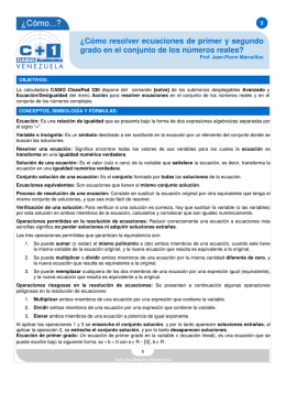 ¿Cómo resolver ecuaciones de primer y segundo grado en el