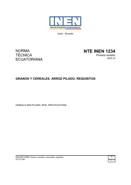 NTE INEN 1234 - Servicio Ecuatoriano de Normalización
