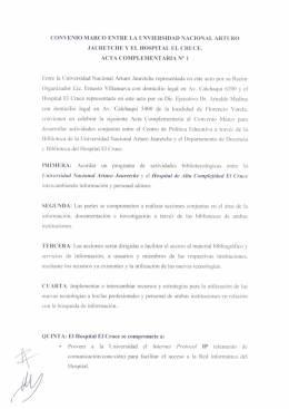 Convenio UNAJ – HEC – Acta Compl. 1