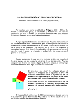 El teorema de Pitágoras - Asociación Española de Papiroflexia