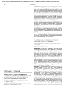 CIRCULACIÓN PULMONAR