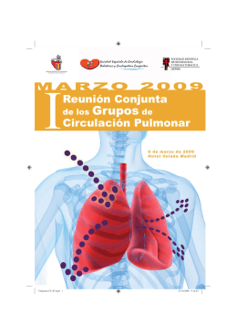 I Reunión Conjunta de los Grupos de Circulación Pulmonar