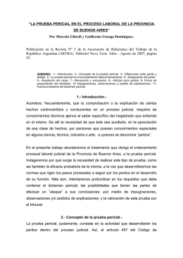 prueba pericial - Poder Judicial de la Provincia de Buenos Aires