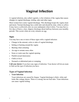 Vaginal Infection - Spanish - Health Information Translations
