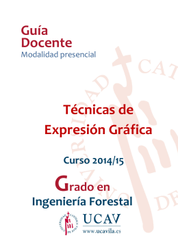 Técnicas de Expresión Gráfica Guía Docente