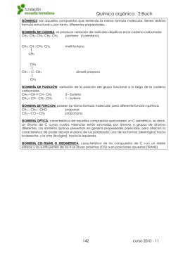 Química orgánica 2 Bach