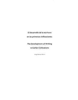 El desarrollo de la escritura en las primeras civilizaciones