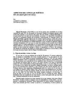Aspectos del lenguaje poético en El rayo que no cesa