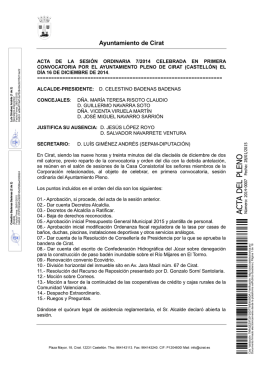 Acta Pleno 07/2014 - Ayuntamiento de Cirat