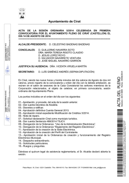 Acta Pleno 05/2014 - Ayuntamiento de Cirat