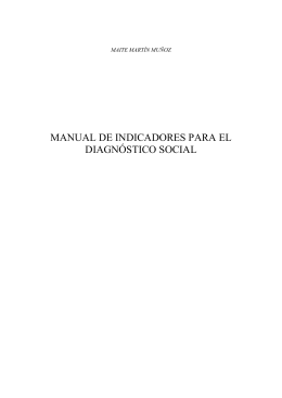 manual de indicadores para el diagnóstico social