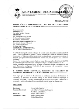 Acta del ple del dia 31/08/2015 - Web oficial de l`Ajuntament de