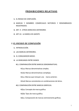 EL RIESGO DE CONFUSIÓN - Oficina Española de Patentes y Marcas