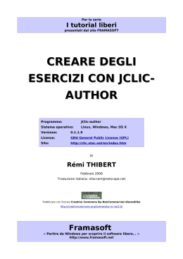 creare degli esercizi con jclic- author