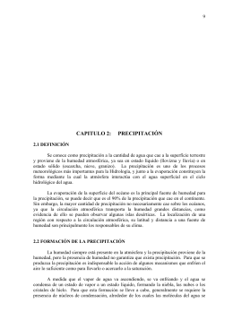 CAPITULO 2: PRECIPITACIÓN